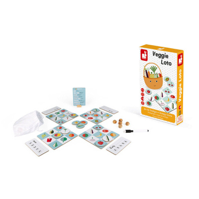 Игра настольная лото Фрукты-овощи Janod J02691